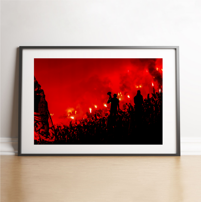 Le Vélodrome et le capo marseillais sous les fumigènes, 2023