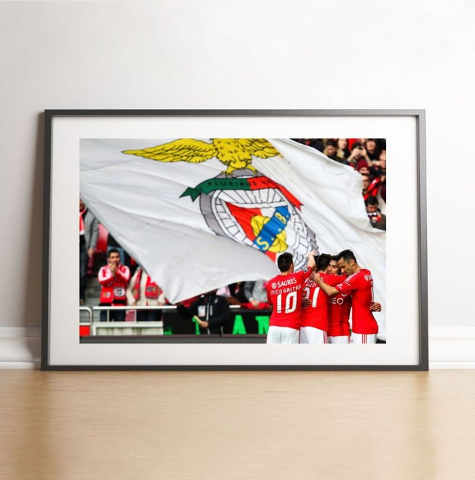 La joie des joueurs de Benfica, 2015