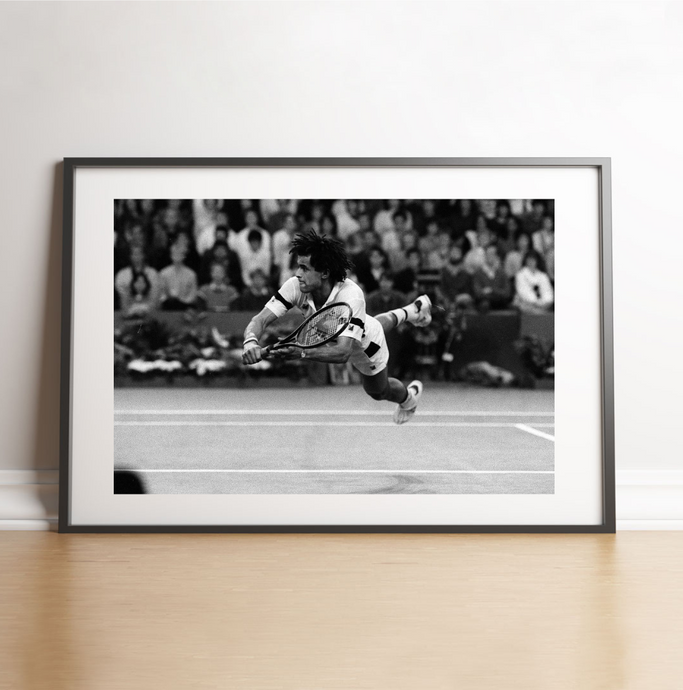 Yannick Noah s'envole à la volée, 1986