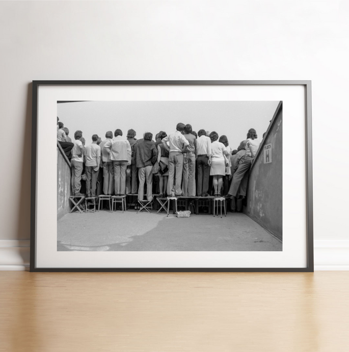 Fans entassés du Dynamo Dresde, 1975