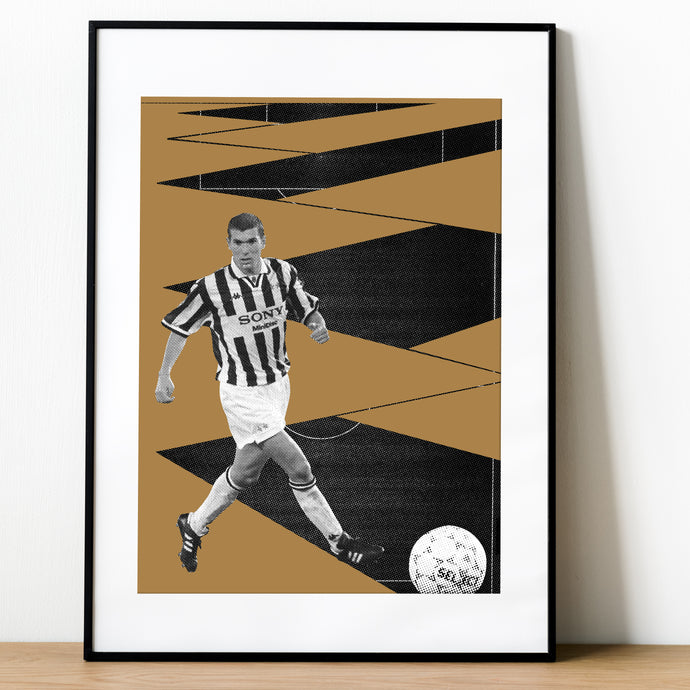 Affiche sérigraphie « Zinédine Zidane »