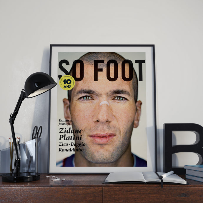 Affiche Zidane 10 ans, So Foot #108