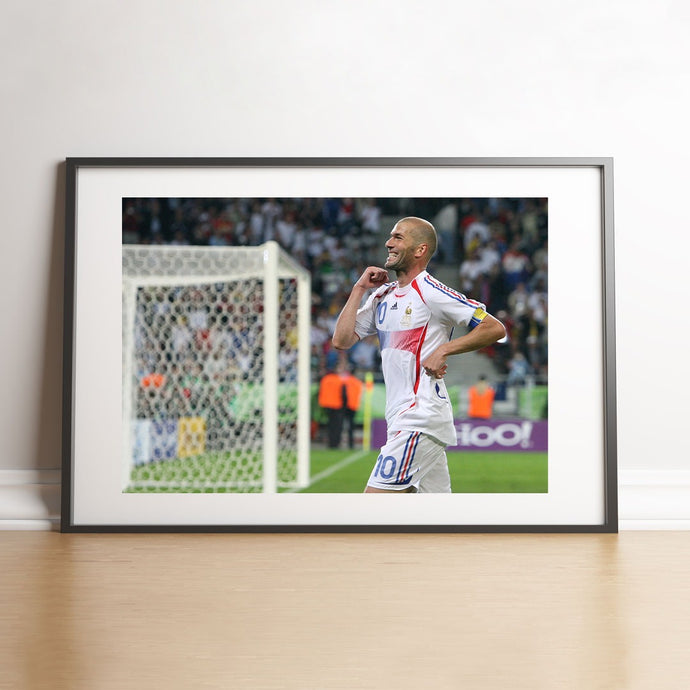 Zidane fête son but contre l'Espagne, 2006